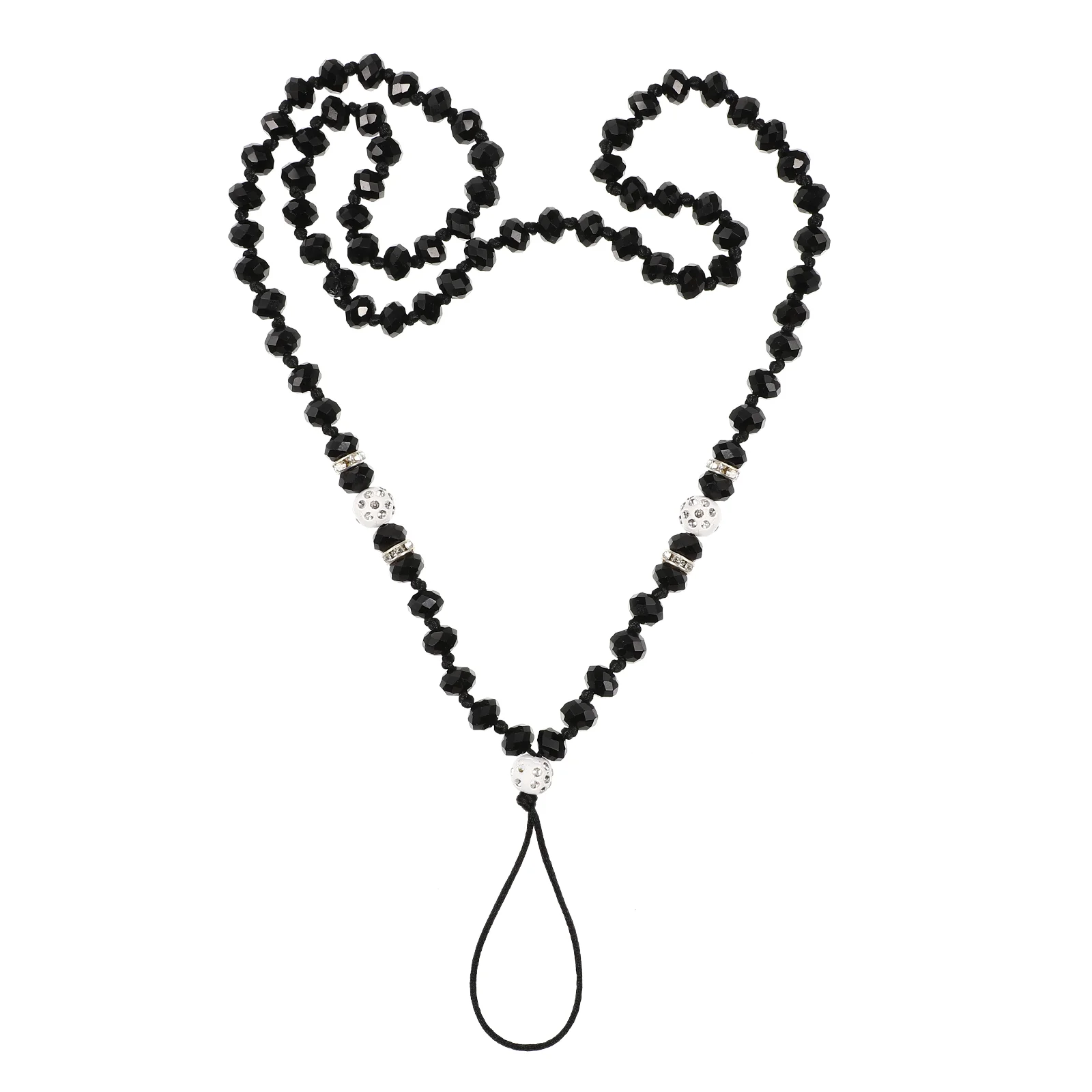 

Phone Lanyards Around The Neck Cell Crystals Necklaces Tether Beaded Strap Miss Ladies