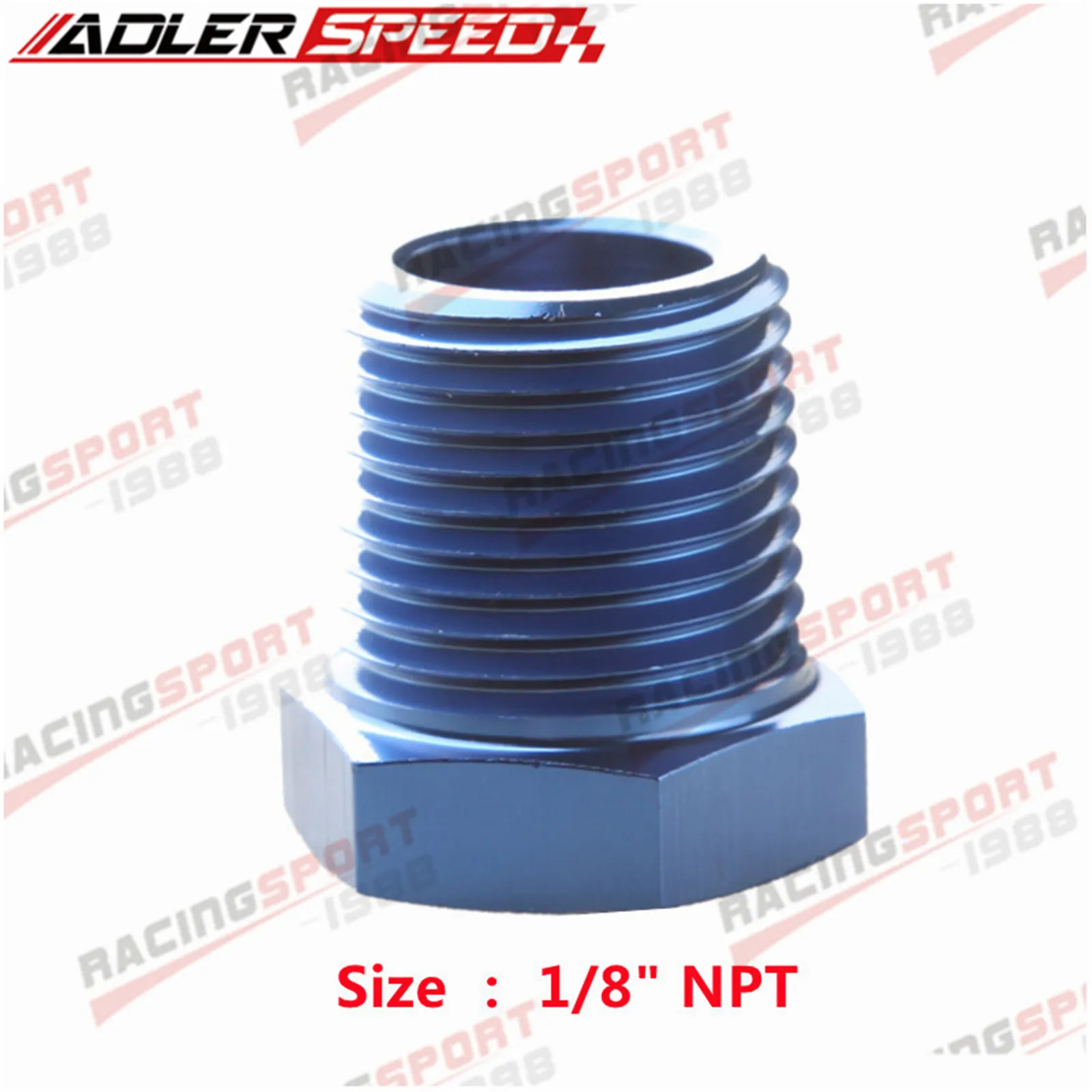 Переходник с шестигранной головкой для наружной резьбы 1/8 дюйма 1/4 дюйма 3/8 дюйма 1/2 дюйма 3/4 дюйма NPT, черный/синий