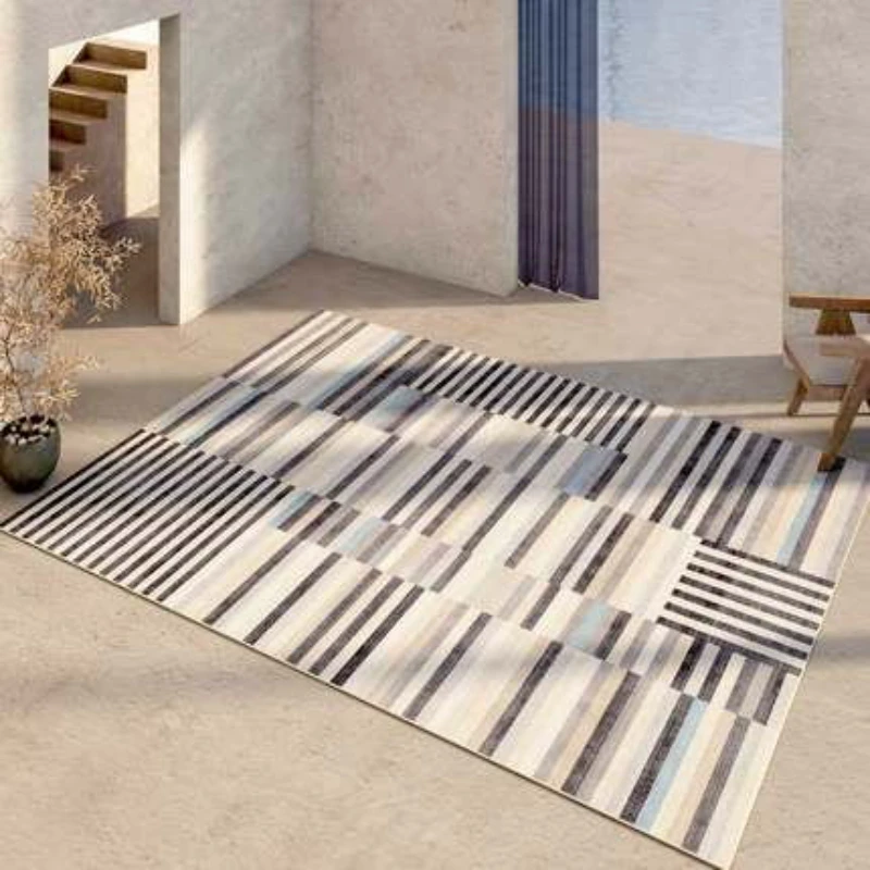

Nordic Geometric Living Room Rug Modern Luxury Bedroom Bedside Carpet Home Decor Parlor Soft Office Sofa Coffee Table Floor Mats