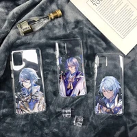 genshin ayato game phone case transparent soft for iphone 12 11 13 7 8 6 s plus x xs xr pro max mini