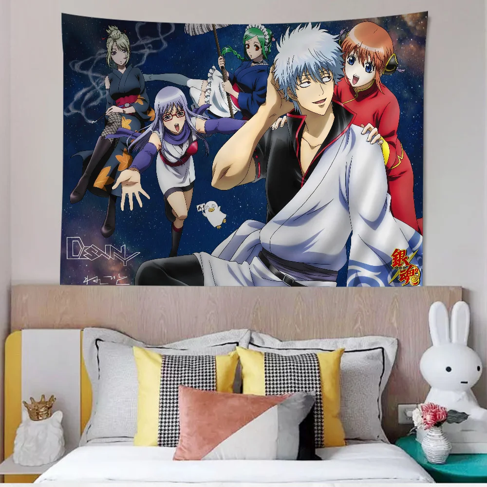 Аниме Гинтама мультфильм гобелен для гостиной домашний декор в общежитии INS