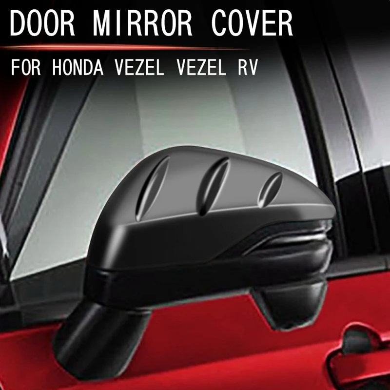 

Car Rearview Side Glass Mirror Cover Trim Frame Mirror Caps for Honda HRV HR-V Vezel 2021 2022 MUGEN Style