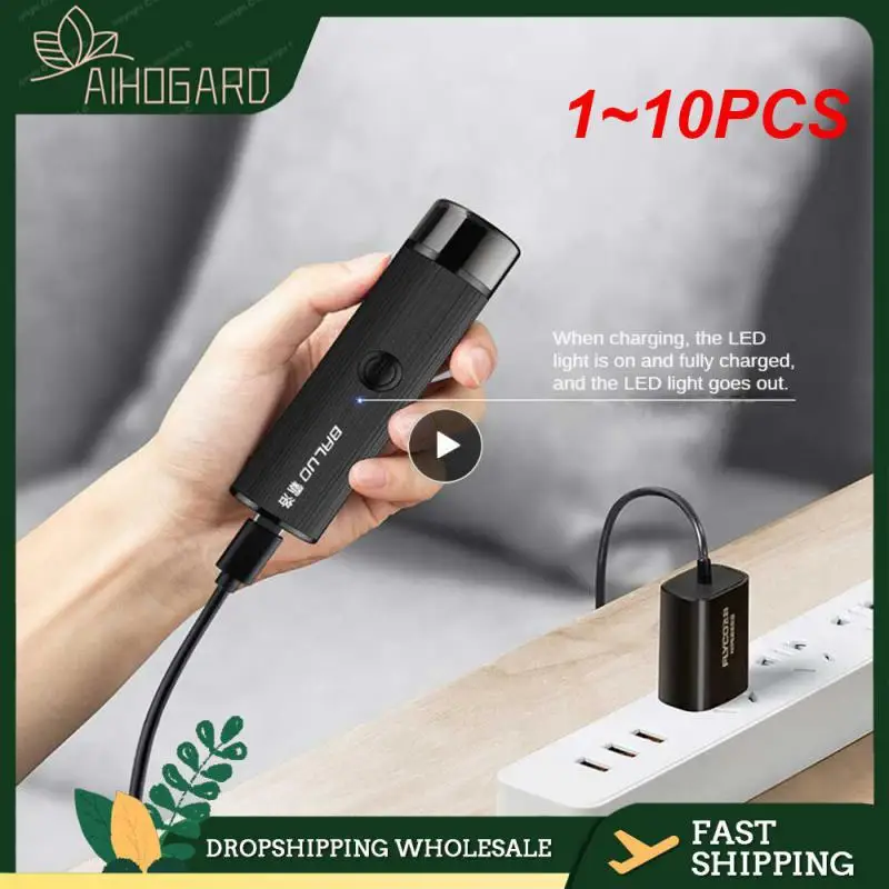 

1-10 шт., Мужская электрическая мини-бритва для удаления волос