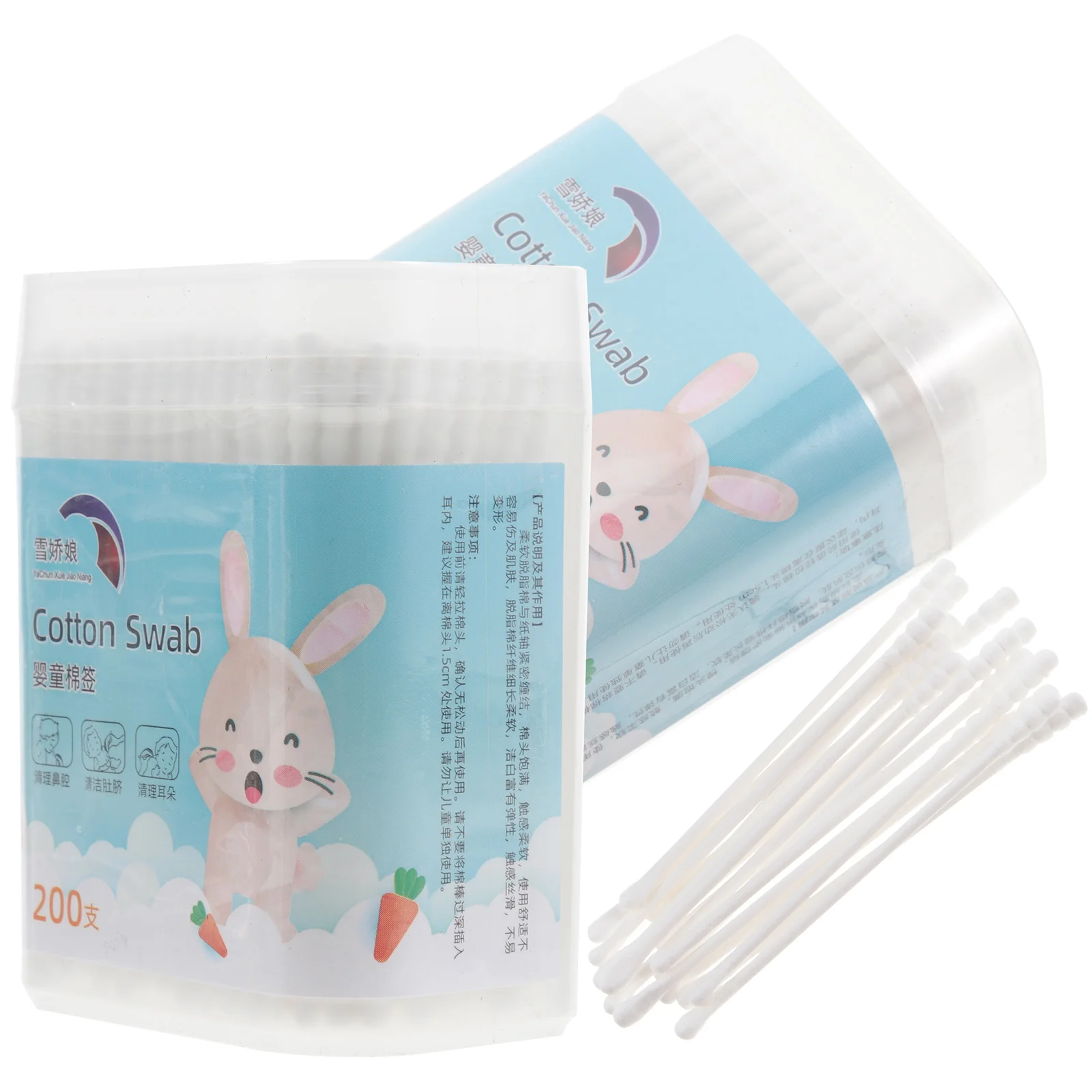 

400 PCS/2 Makeup Applicators Cotton Swab Buds Swabs Kids Baby Double Head White Disposable vaapes