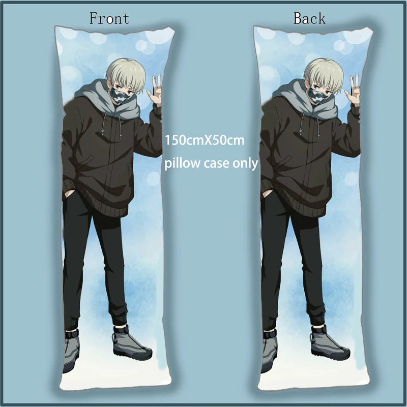 

Подушка для тела в стиле аниме Dakimakura, подушка для тела в стиле джутсу-кайсен, чехол в стиле индумаки, аксессуары для украшения дома, 150x50 см