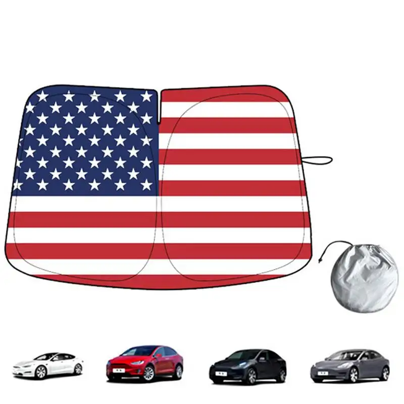 

Car Windshield Sun Shade Covers Visors Auto Front Window Sunscreen Parasol For Tesla Model 3 Y X S Sunshade Accessories