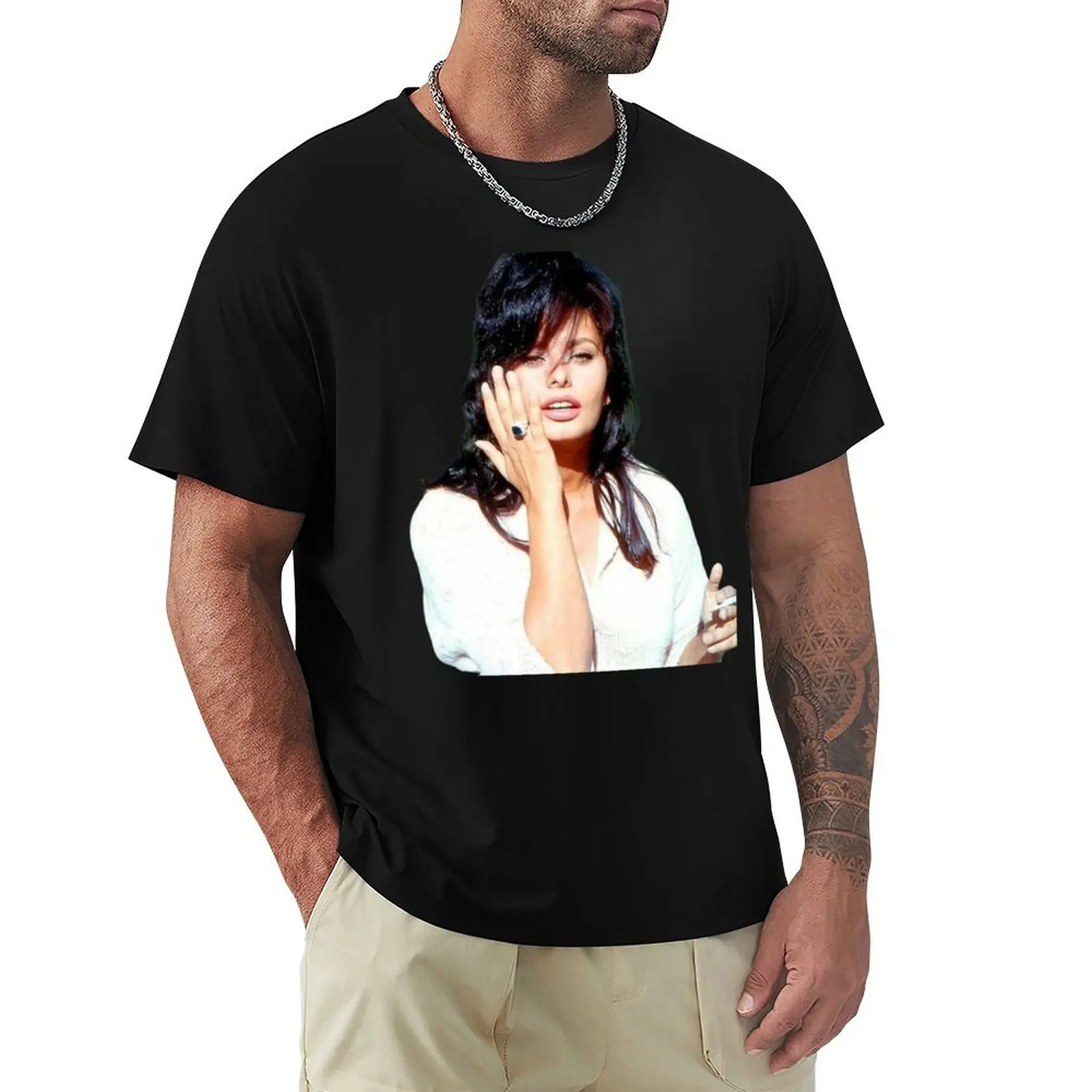 Футболка Sophia Loren 1960 футболки с рисунком мужские белые в тяжелом весе