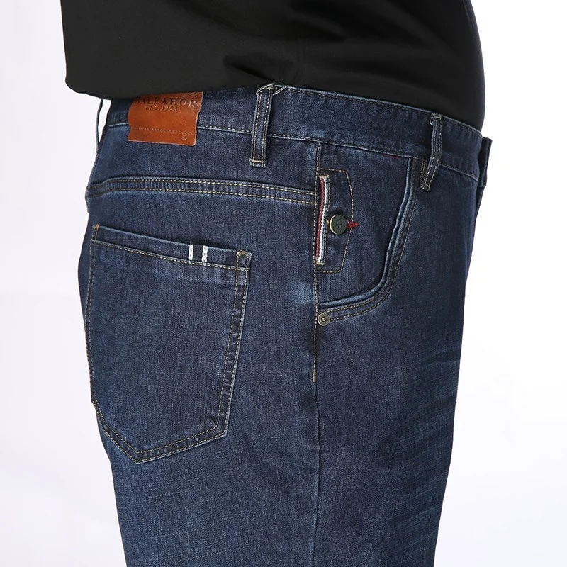 

150-180KG Oversize Loose High Stretch Waist Quality Plus Size Jeans For Men Blue 58 Cargo Pants Pantalon Homme