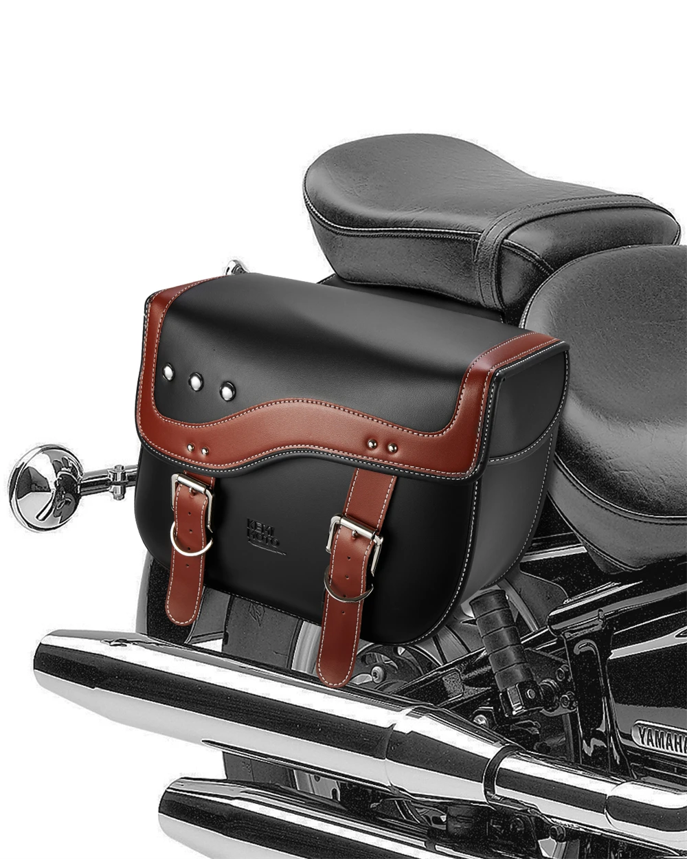 

Motorcycle Universal Saddlebags Side Tool Bag Waterproof Saddle Bag Touring Bag PU Leather For Sporster XL883 For BMW