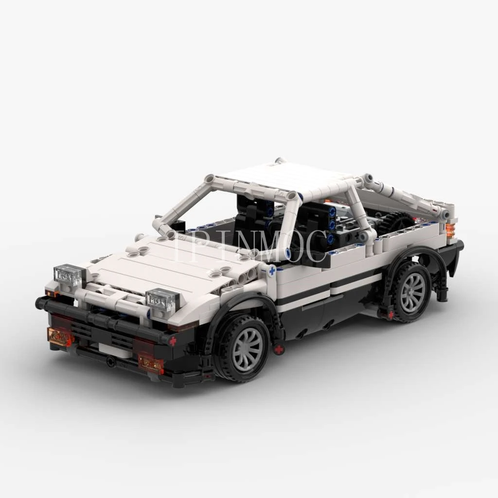 

Классическая Дрифт-машина MOC AE86, голова текста D, белая обложка, подарок для мальчика в формате PDF, статическая модель, технологические аксессуары