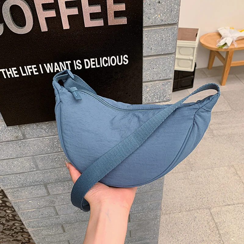 

Casual Nylon Hobos Crossbody Bag for Women Designer Shoulder Bags Large Capacity Tote Lady Travel Shopper Bag Female Purses 2023