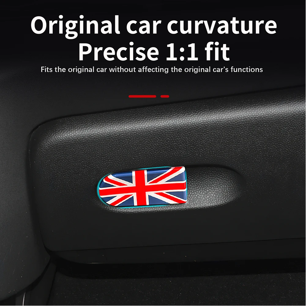 Фото LHD для Mini Cooper S Countryman J01 J05 U25 F65 F66 F67 JCW Aceman Автомобильный перчаточный ящик Ручка декоративная наклейка для хранения Copilot Pat №4