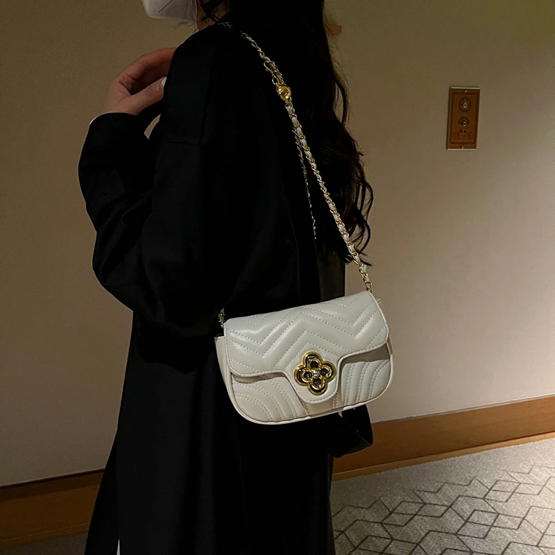 2023 Summer Mini Crossbody Bags Women Leather Purses and Handbags Diamonds Chains Shoulder Bag Cute Girls Bag Sac A Main Femme