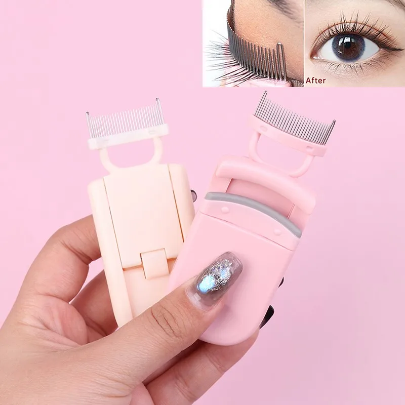 

Портативный гребень для завивки ресниц, набор для наращивания накладных ресниц с набором гребней, Плойка для ресниц, долговечный инструмен...