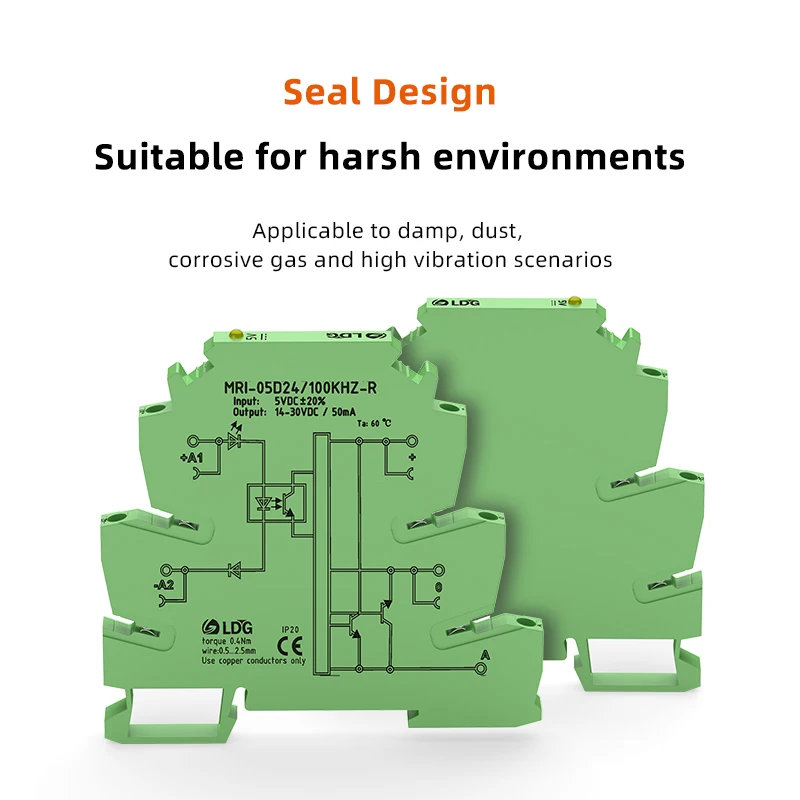 MRI-05D24 100K-R PLC светодиодное оптопередающее устройство изоляция реле 5 В постоянного