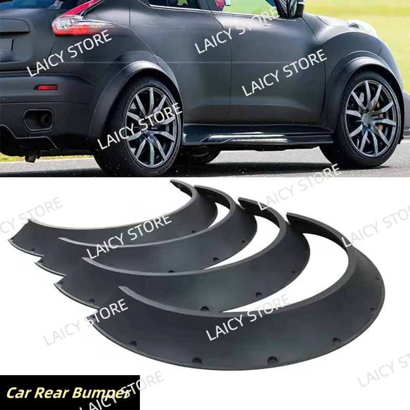 Фото LAICY для Nissan Juke 2011-2017: Расширители колесных арок (фендеры) для автомобиля, комплект для расширения кузова, защитные накладки на колесные арки, брызговики, автоаксессуары, черные №1