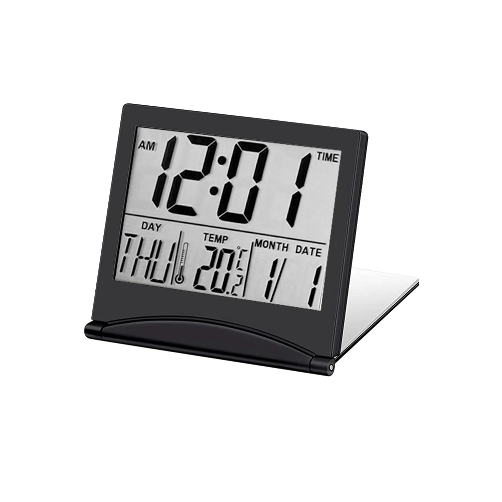 Desktop Temperature Hygrometer Clock Weather Station Desk Ta