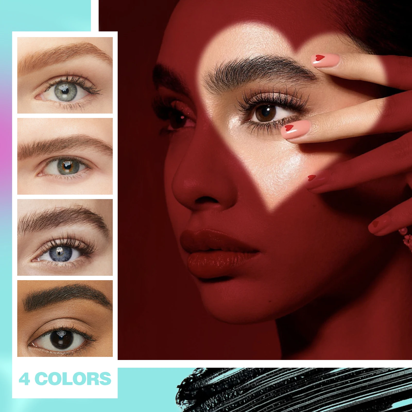 Крем для бровей с жидким окрашиванием стойкая водостойкая натуральная