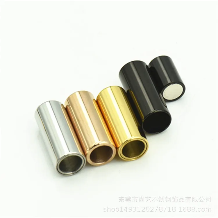 Прямые магнитные бусины из нержавеющей стали браслет титановой шнур с замком