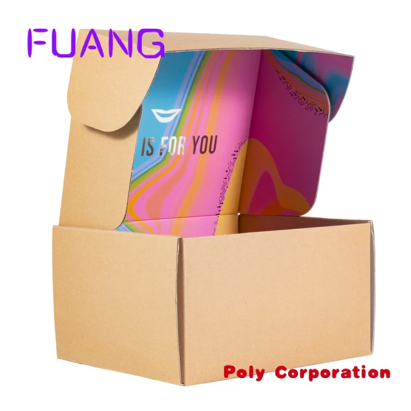 Printed folding customize colour clothing packing shipping boxes kraft shipping boxes custom logopacking box for small business