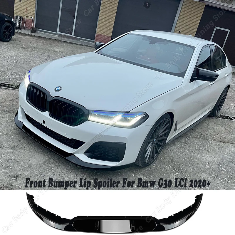 Спортивный передний бампер для BMW 5 серии G30 LCI M, спойлер, сплиттер, диффузор, крышка, дефлектор 2020 2021 2022, комплект для тюнинга корпуса