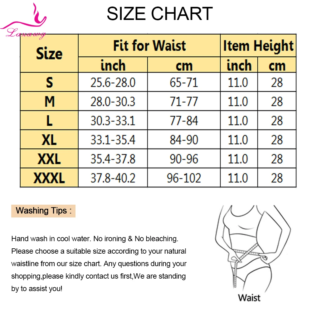 LAZAWG Women Waist Trainer with Wrap for Weight Loss Sauna Belt Corset Fat Burner Girdle Sweat Band Slimming Strap Body Shaper