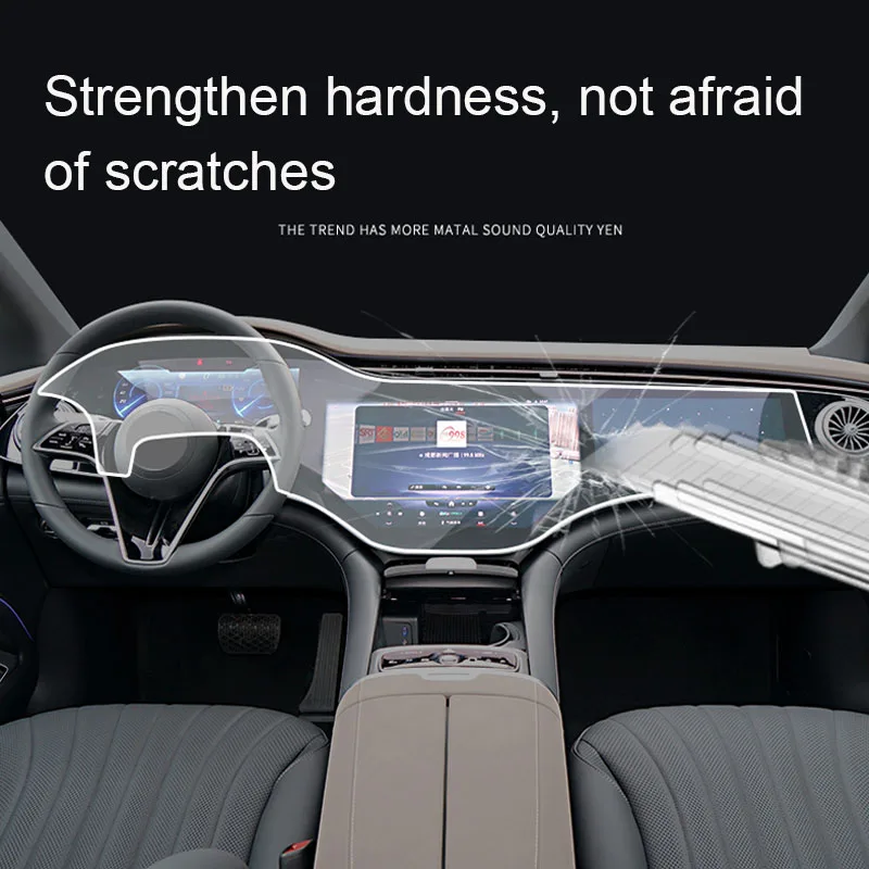 Автомобильная Защитная нано-пленка для экрана GPS-навигации Mercedes Benz EQS SUV V297 2023 2024