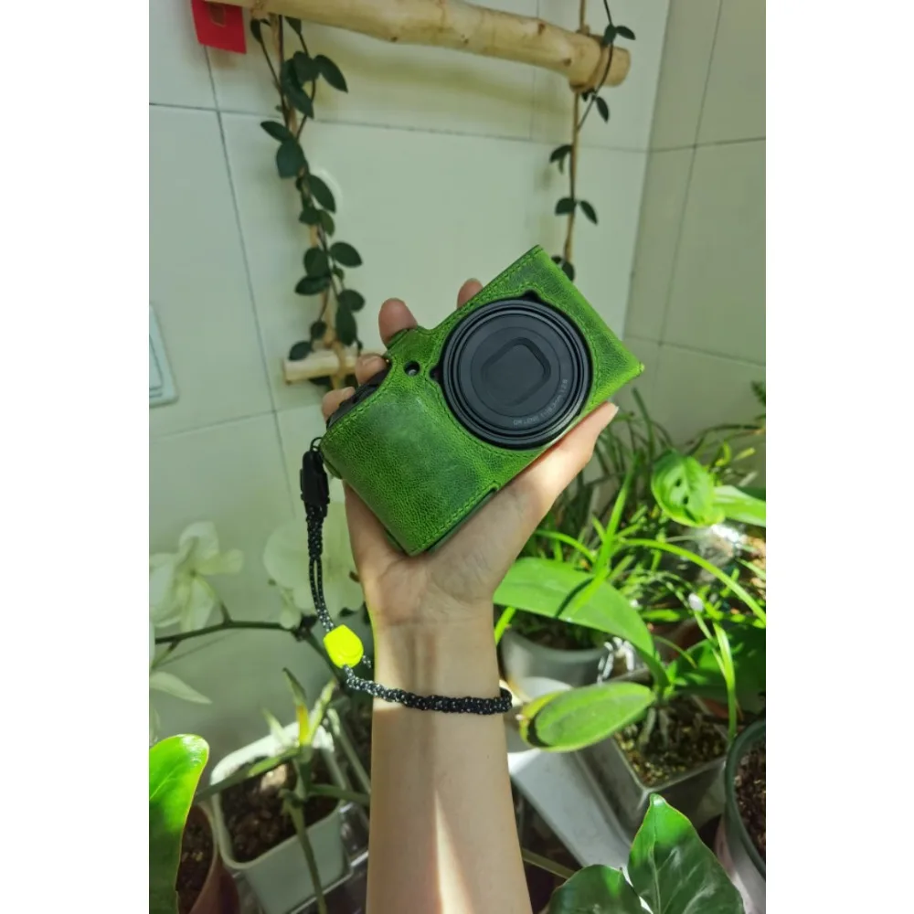 

Portable Camera Bag Handmade Leather Case Protective Case Leather Shell Carrying Case for Ricoh GR GR1 GR2 GR3 GR3X