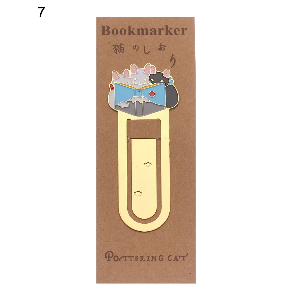 

Металлическая закладка с кошками