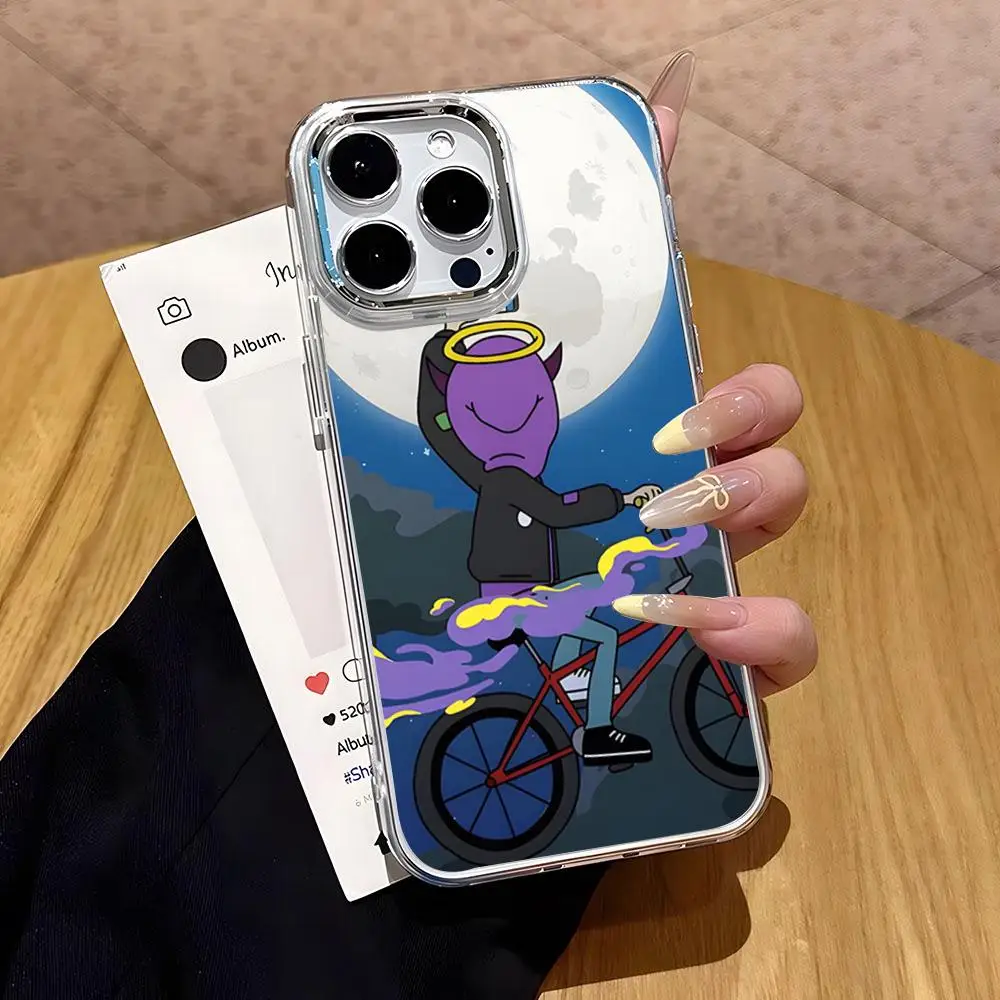 Фото Чехол для телефона Rapper T-Thasup T-ThaSupreme для iPhone 17 16 Air E 15 14 13 12 11 Plus Pro Max, гальванизированный, прозрачный, мягкий, с покрытием №1