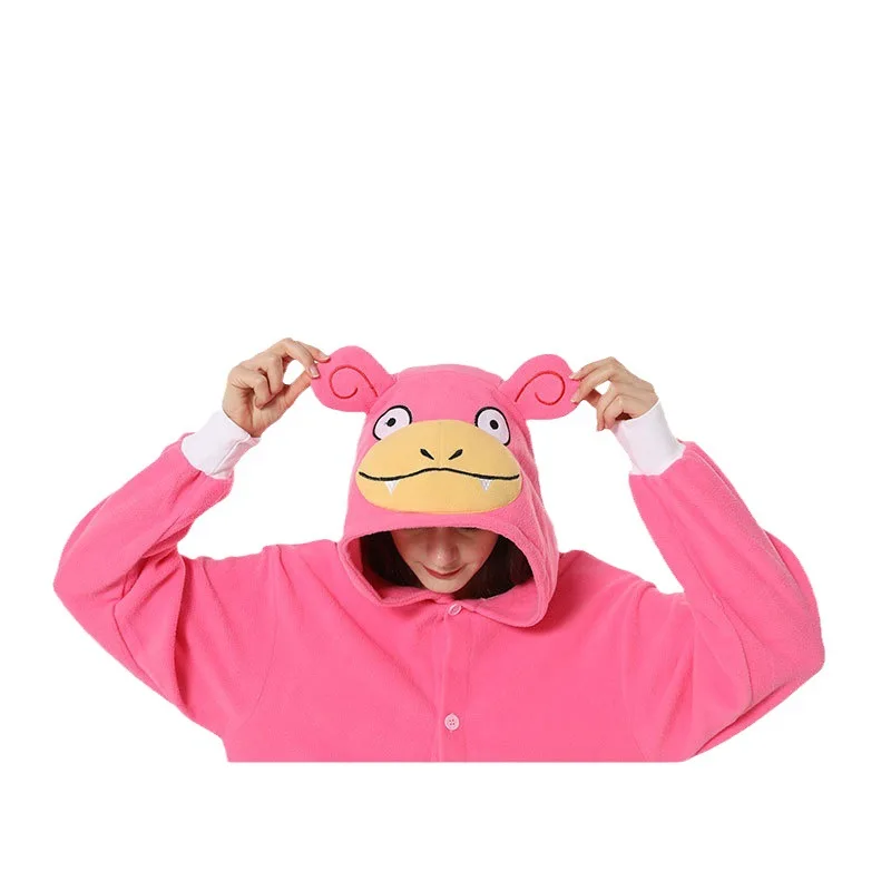 Slowpoke цельная пижама с капюшоном для косплея героями мультфильмов и животных