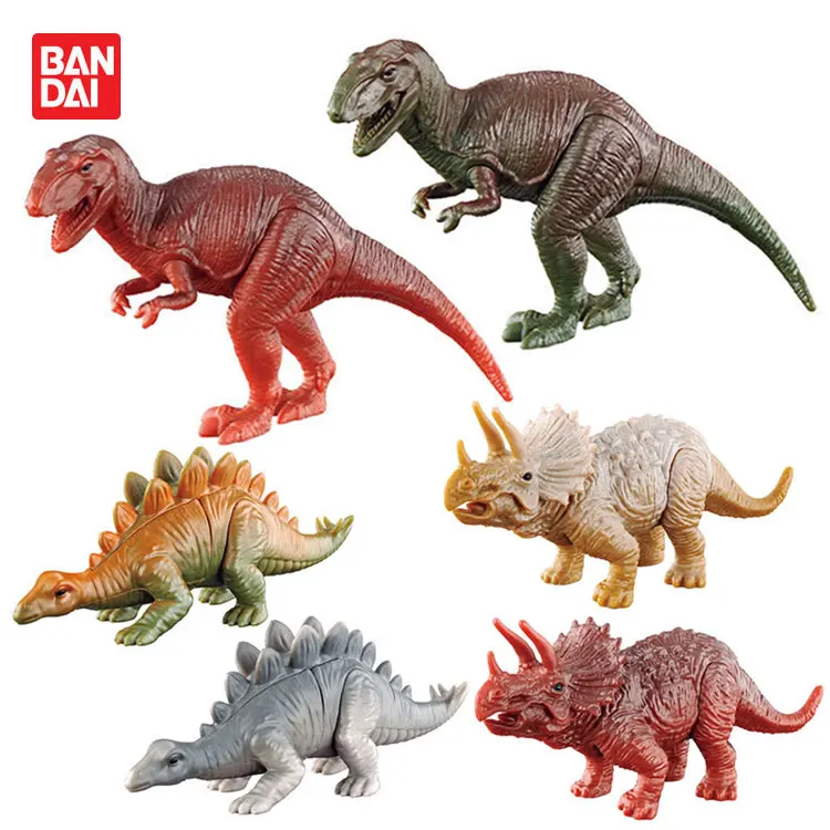 

BANDAI Gachapon Capsule Toy Gacha Dinosaur Model Action Figure Tyrannosaurus Stegosaurus Pentaceratops Table Ornaments