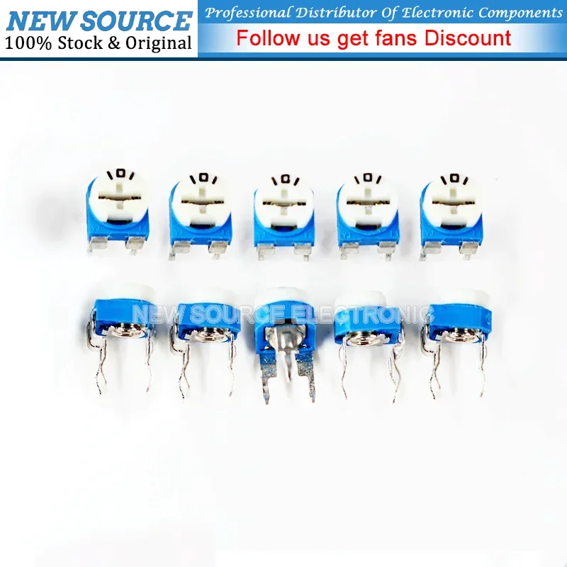 130 шт. = 13 видов RM-065 потенциометра обрезки 100 Ом-1 МОм переменные резисторы комплект