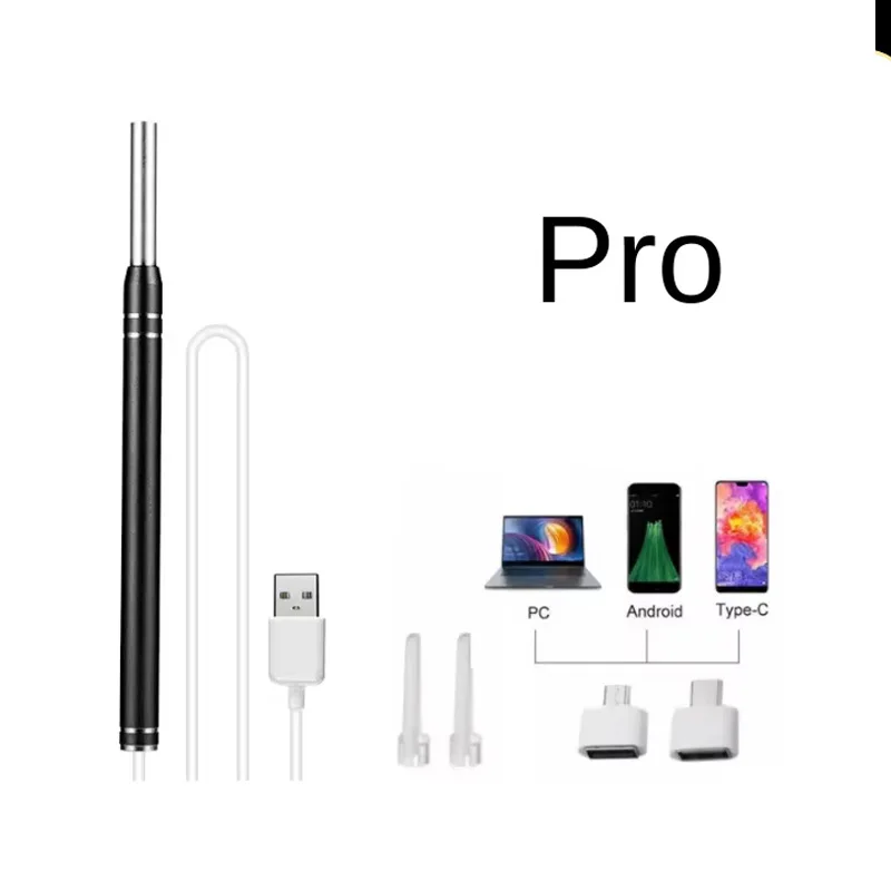 

Цифровой отоскоп HD 480P с объективом 5,5 мм, USB-камеры 3-в-1 с 6 встроенными регулируемыми светодиодами для проверки ушей домашних животных и людей