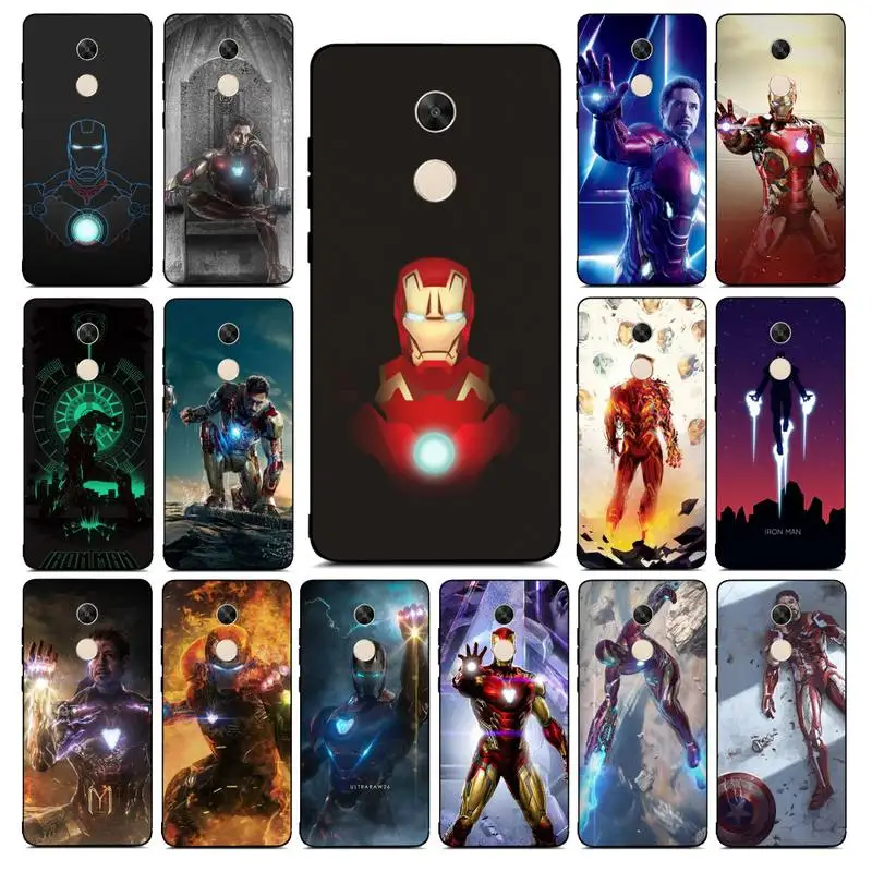 

BANDAI Iron Man Phone Case for Redmi Note 8 7 9 4 6 pro max T X 5A 3 10 lite pro
