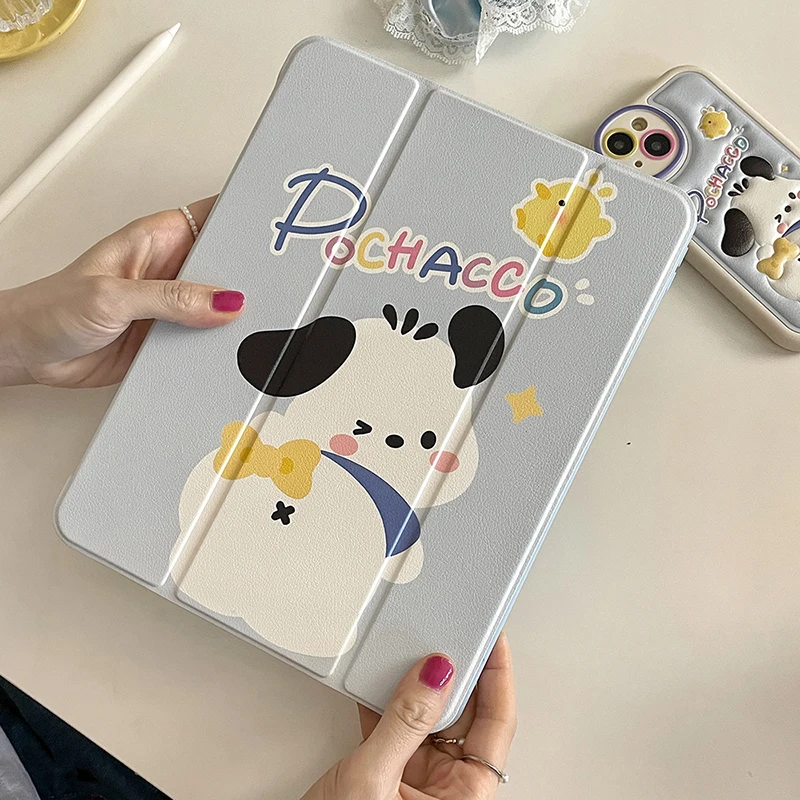 

Силиконовый защитный чехол Sanrio, с карманом для ручки, подходит для IPad Air 2021 2022 Mini 6 Air 4 10,9