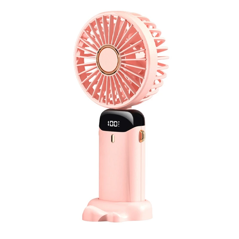 

Portable Hand-Held Fan Office Desktop Multifunctional Folding Double-Headed Small Electric Fan With A Neck