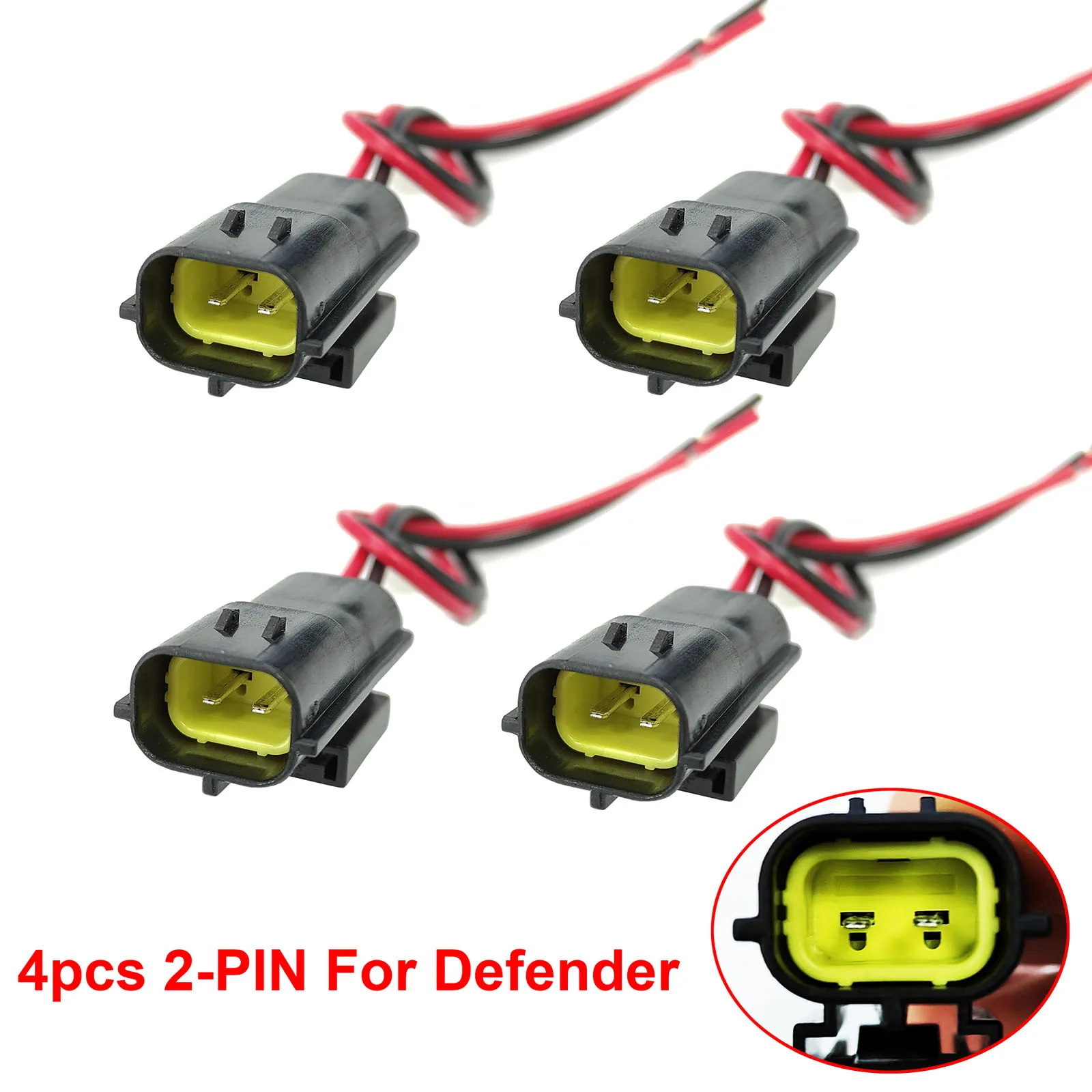 

4 шт. для Land Rover Defender 90 110 130 разъем жгута проводов, обновленный светодиодный светильник