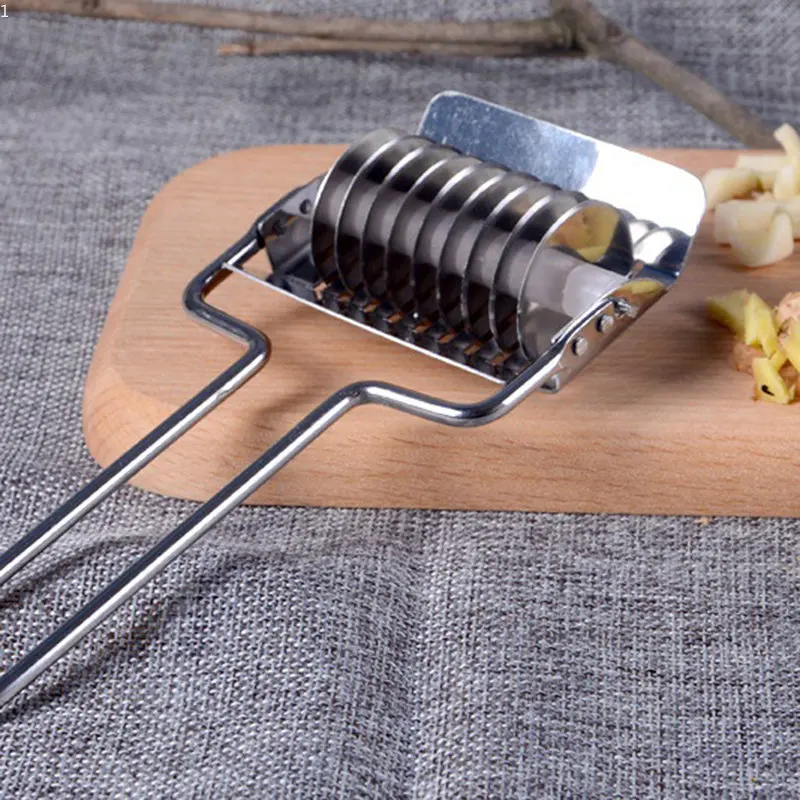 

Stainless Steel Garlic Chopper Household Noodle and Coriander Cutting Tool Manual Onion Microtome Kitchen Accessories Gadgets