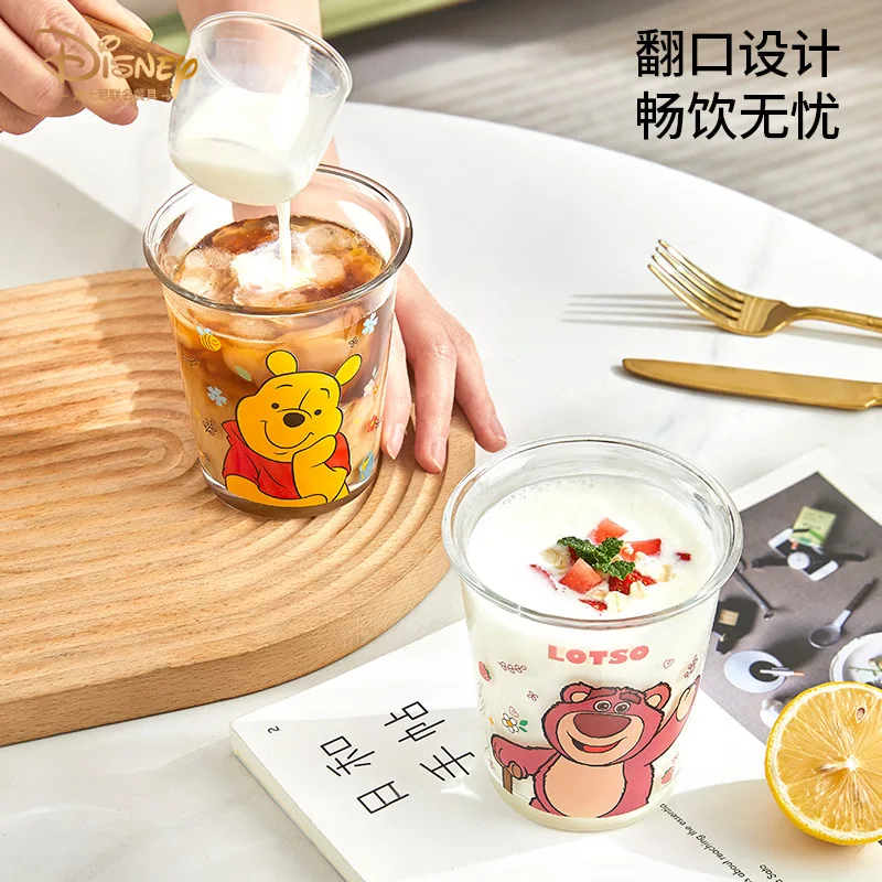 Стеклянная чашка с мультипликационным изображением Минни клубники медведя из