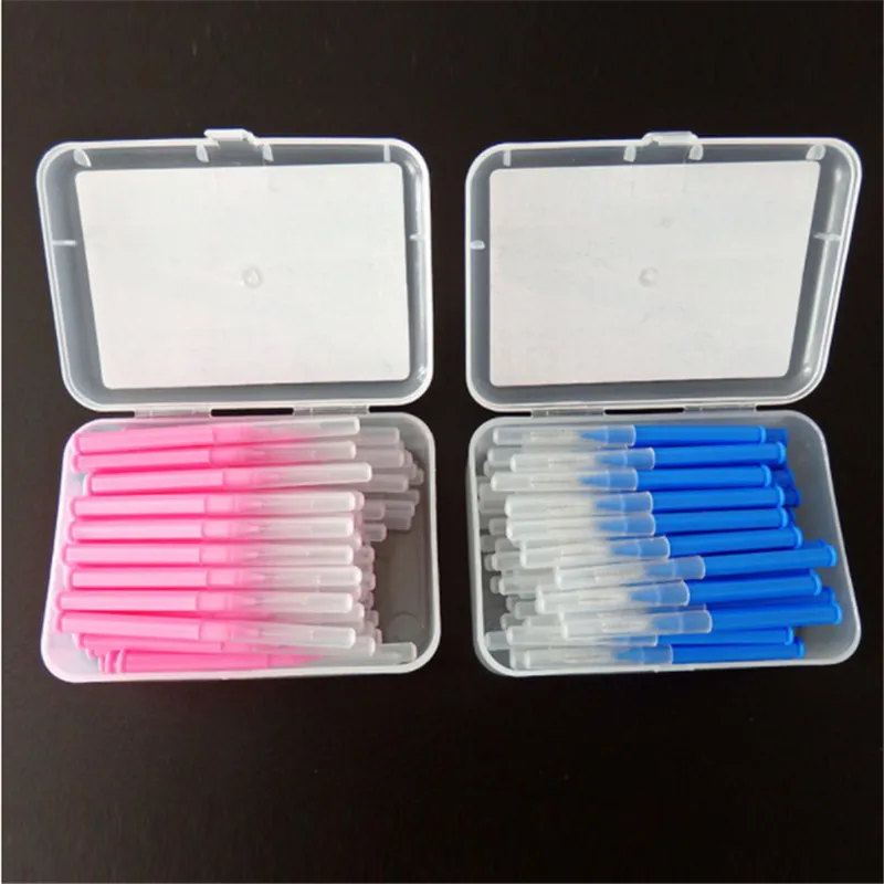 

60Pcs 0.6-1.5mm Interdental Brushes Health Care Tooth Push-Pull Escova Removes Food And Plaque Better Teeth Oral Hygiene Tool