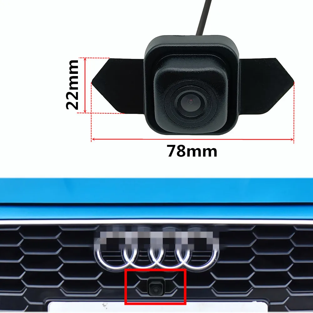 YIFOUM HD CCD Car Front View Parking Night Vision Positive Waterproof Logo Camera For Audi A3 A3L 2021