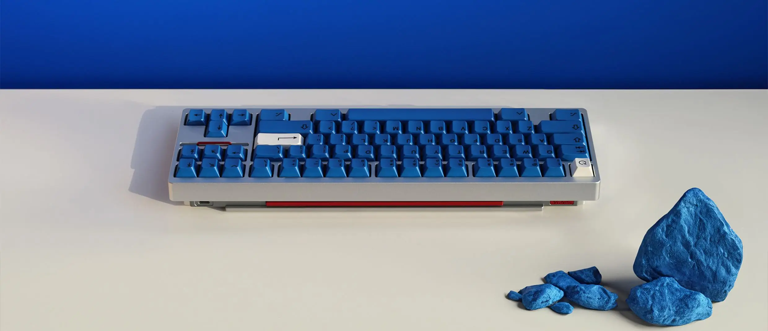 Фото Armorsuit Черный на синем Механическая клавиатура Cherry Profile Keycap PBT Dye Sub Полный набор колпачков для клавиш DIY Клавиатура №5