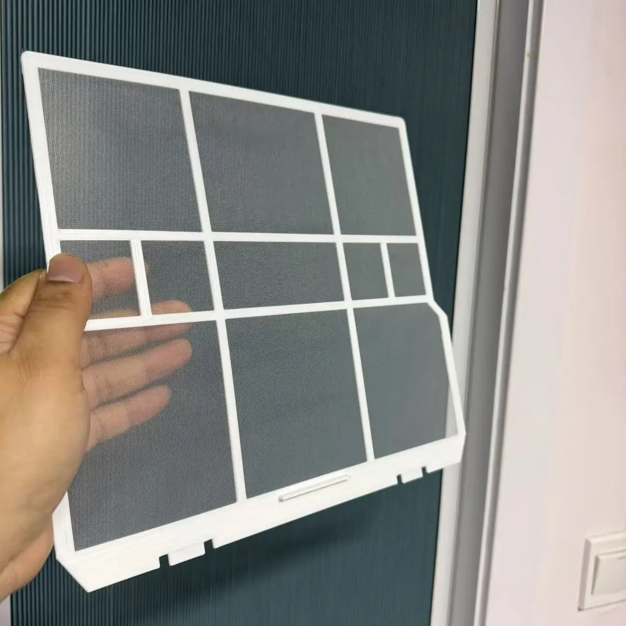 Фото 2 шт. для кондиционеров TOSHIBA: пылезащитный фильтр-экран, антибактериальный, от формальдегида, 28x25 см №3