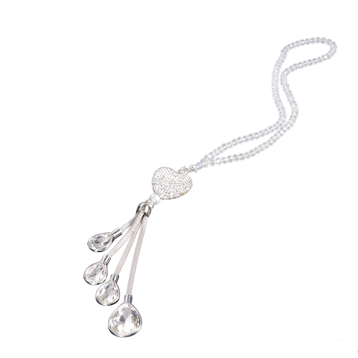 

Rear View Mirror Hanging Accessories Crystal Curtain Pendant Rhinestones Car Heart Ornaments