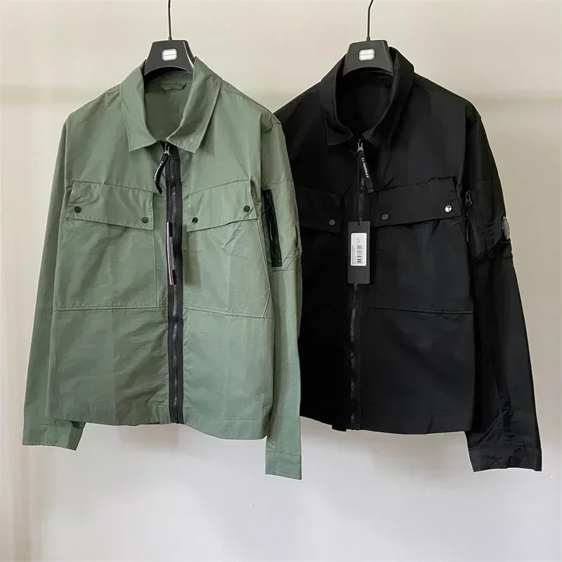 Новая высококачественная весенняя мужская рубашка-карго хлопковая легкая