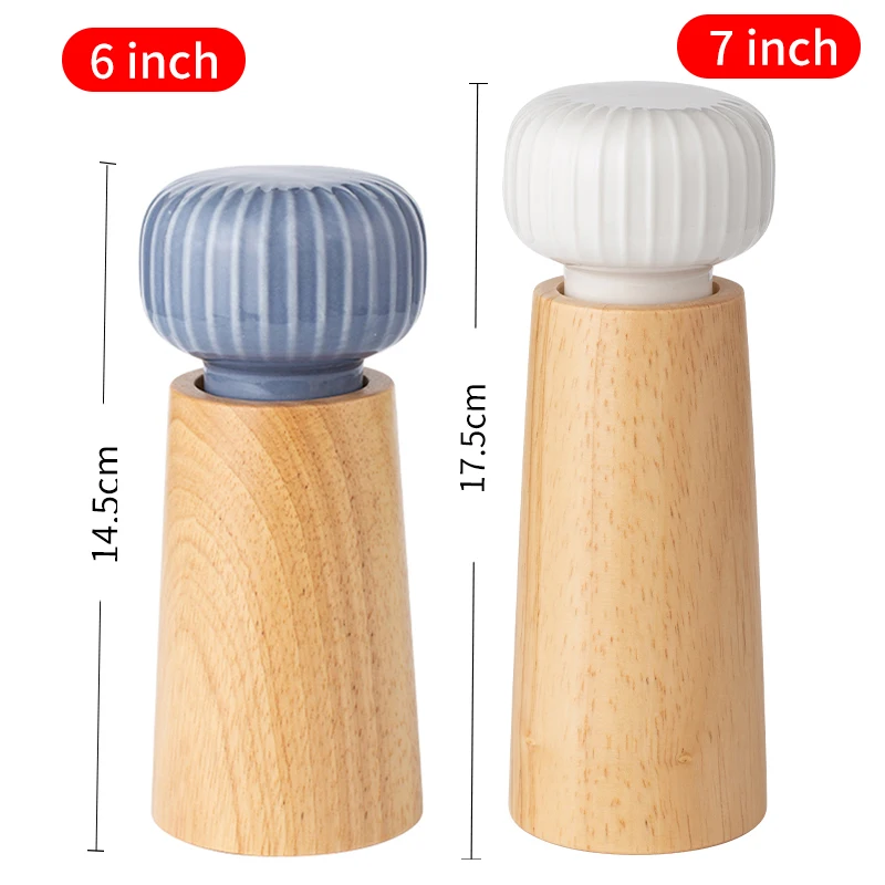 Мельницы для соли и перца Yetscen  из резиновой древесины