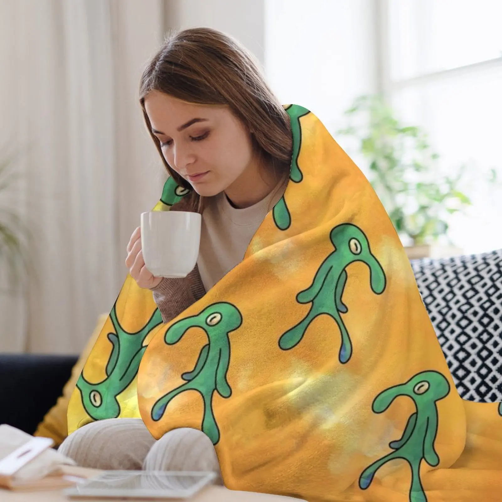 Плед Bold and Brash (желтый) Персонализированный подарок Самые мягкие одеяла на