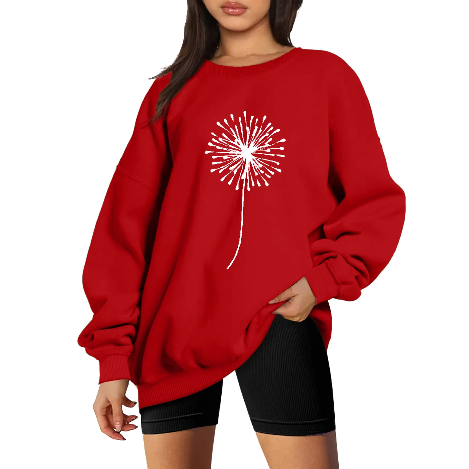 

Womens Autumn And Winter Loose Top Solid Color Shoulder Sleeve Hoodless Pullover Silky Zip up Hoodie Simple Sweatshirts Women