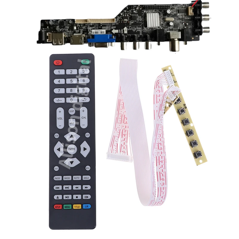DVB-T2/T DVB-C 3663 комплект для ТВ-монитора Φ 100 400 ЖК-дисплей светодиодный экран HDMI + VGA USB